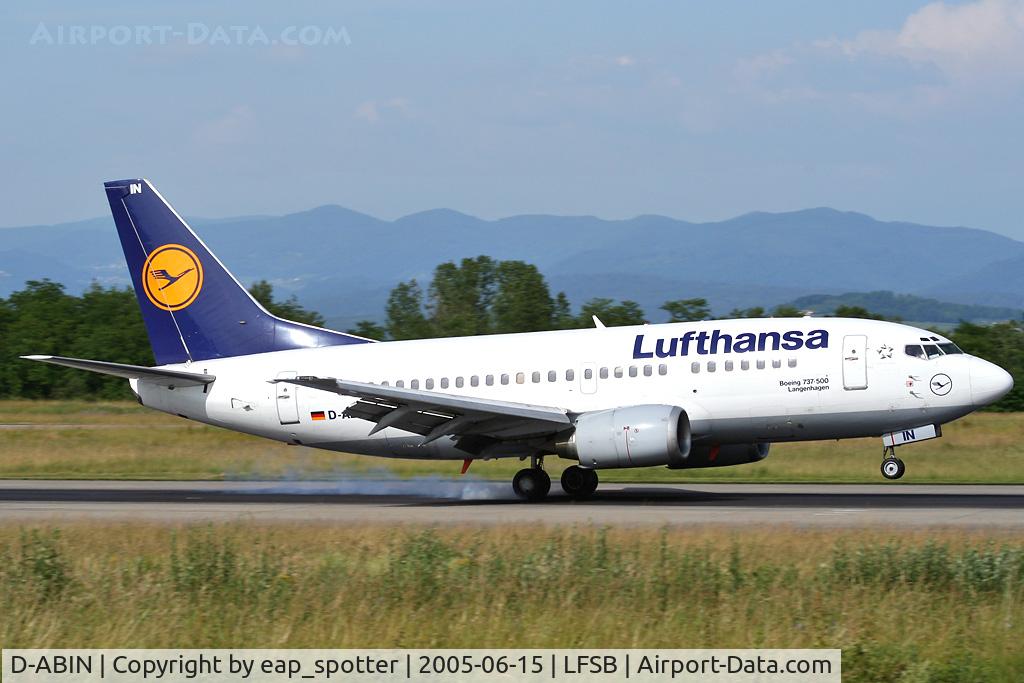 D-ABIN, 1991 Boeing 737-530 C/N 24938, arriving from FRA