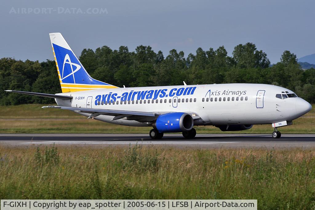 F-GIXH, 1987 Boeing 737-353 C/N 23788, departing rwy 16