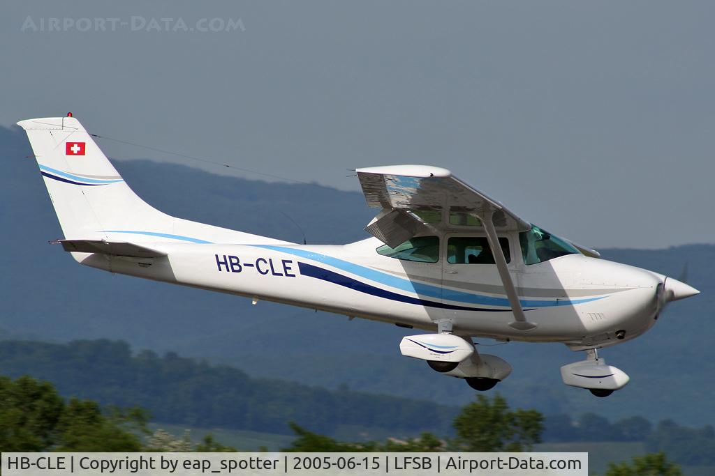 HB-CLE, 1980 Reims F82Q Skylane C/N F18200166, landing on rwy 16