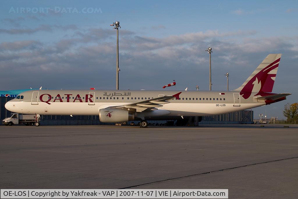 OE-LOS, 2001 Airbus A321-231 C/N 1487, Qatar Airways Airbus A321
