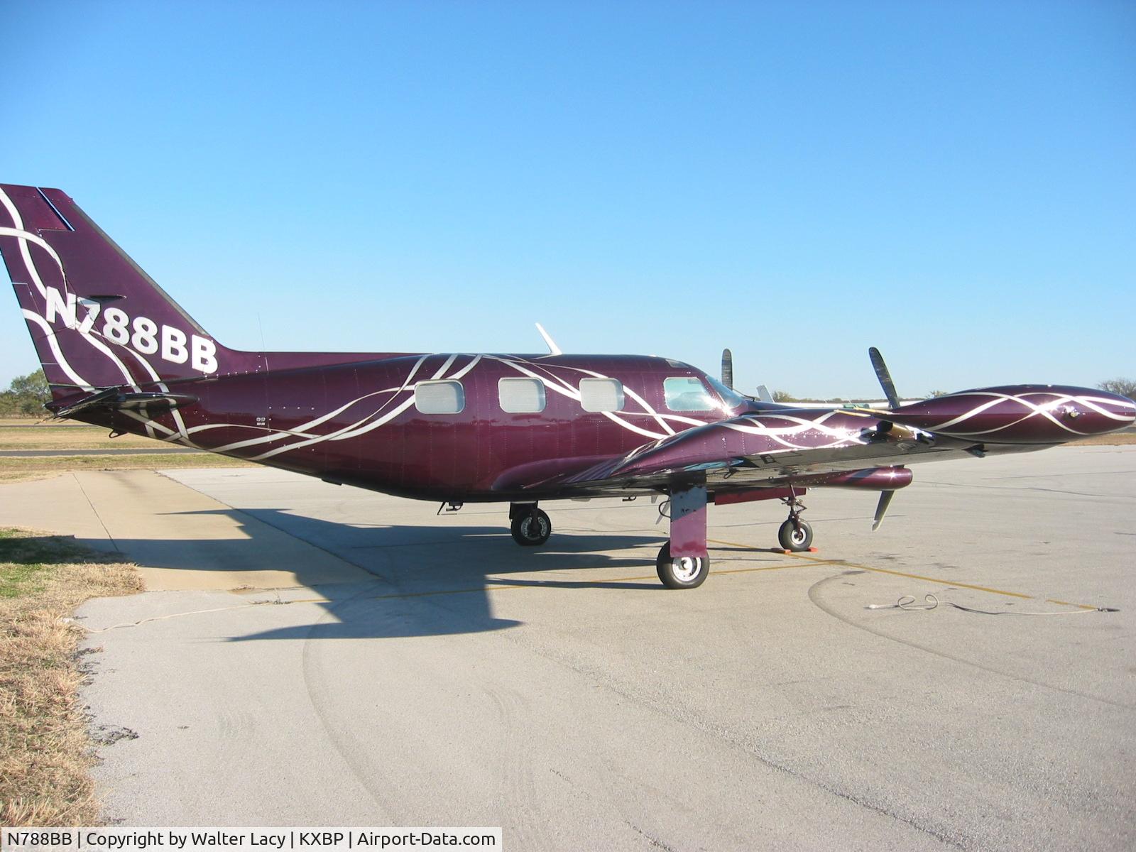 N788BB, 1976 Piper PA-31T Cheyenne C/N 31T-7620051, 8BB sitting on the ramp @ Bridgeport, Texas