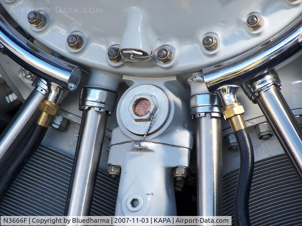 N3666F, North American SNJ-5 Texan Texan C/N 52031, Race 37 Engine Detail