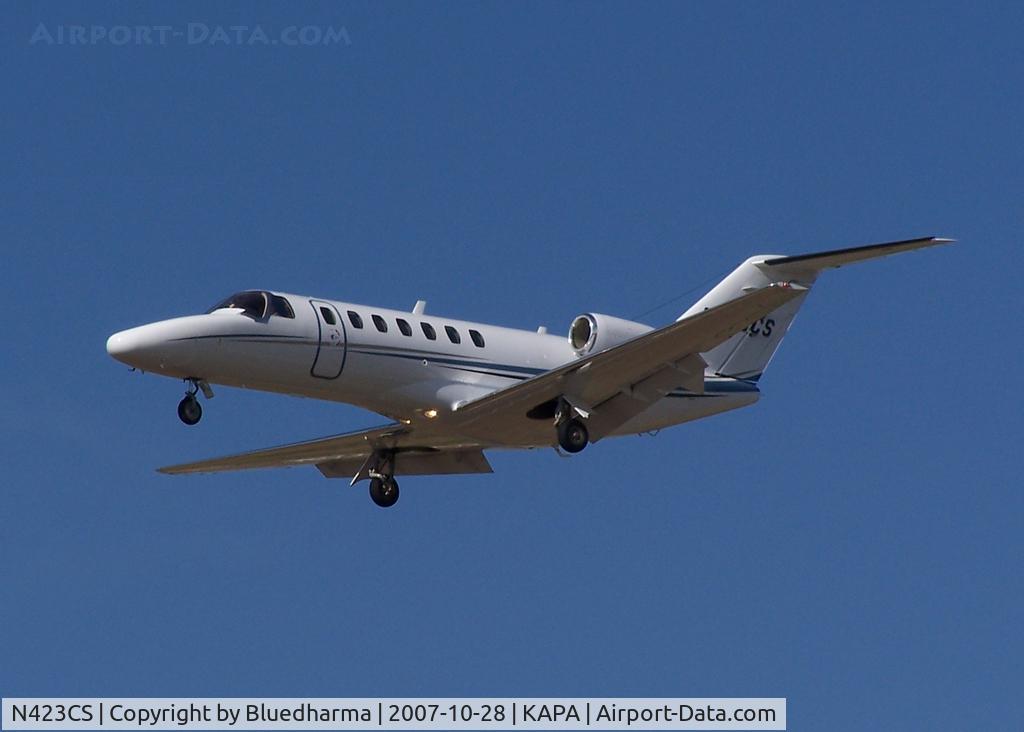 N423CS, 2006 Cessna 525B C/N 525B0121, Approach to 17L
