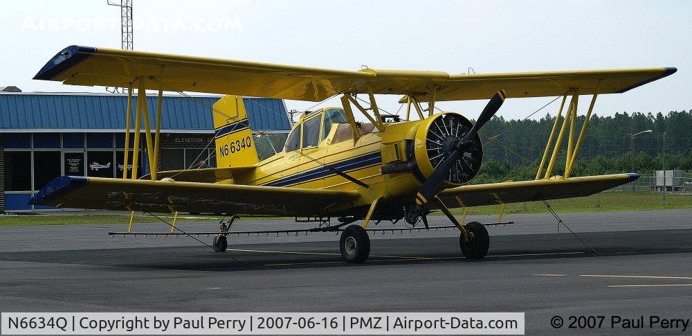 N6634Q, 1976 Grumman-Schweizer G-164B C/N 162B, Looking somewhat stately
