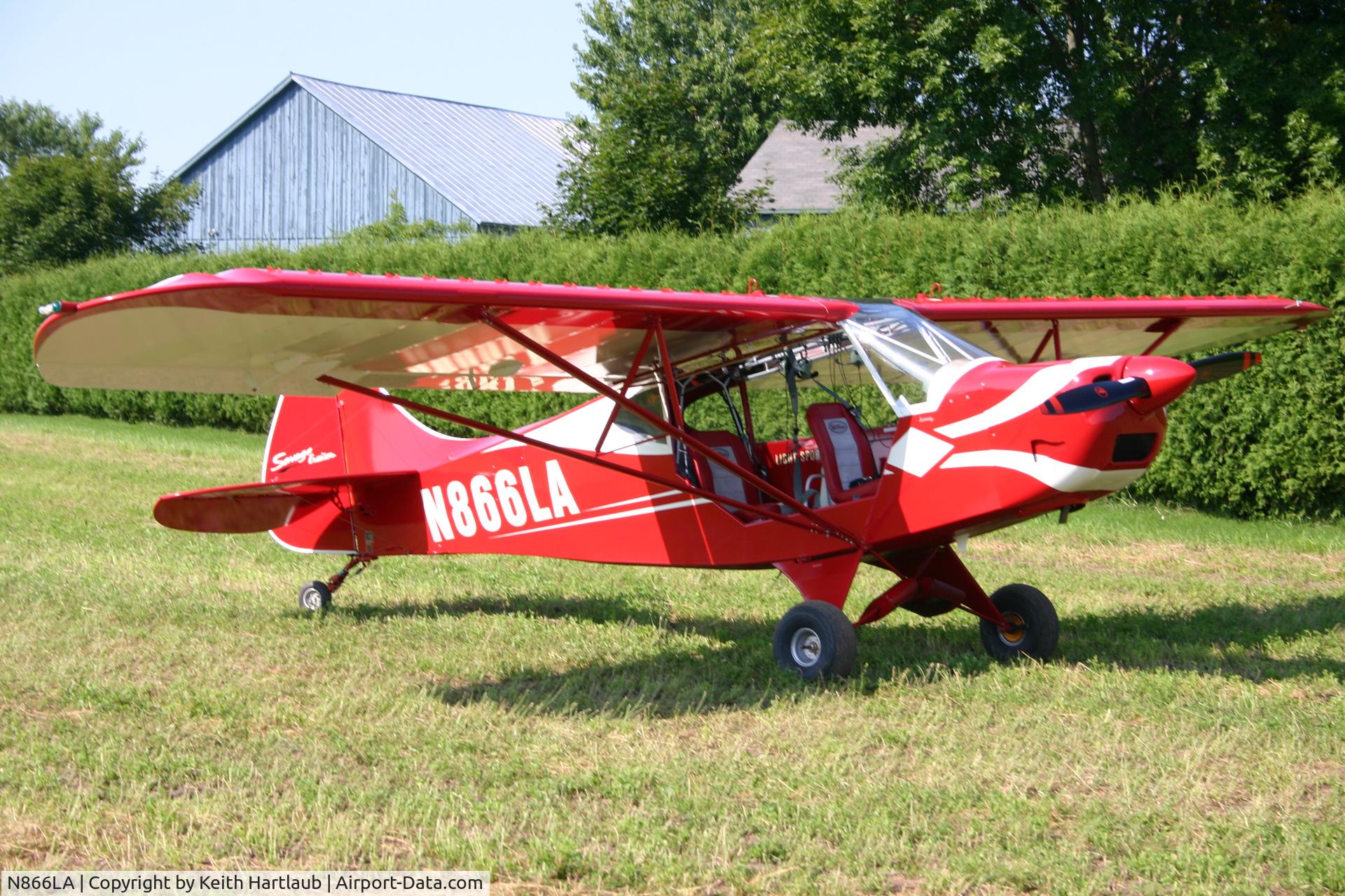 N866LA, 2006 Zlin Savage Classic C/N 0082, Alfalfa air strip
