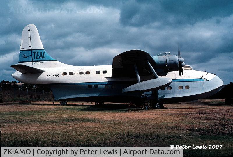 ZK-AMO, 1949 Short S45 Solent 4 C/N SH.1559, Outside storage at MoTAT, 1982