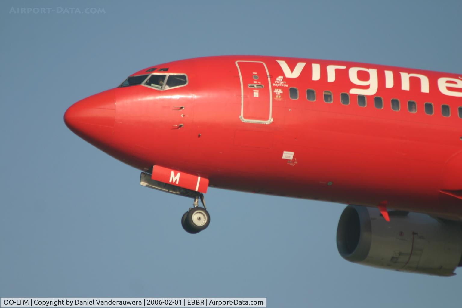 OO-LTM, 1991 Boeing 737-3M8 C/N 25070, flight TV2283 is descending to rwy 25L