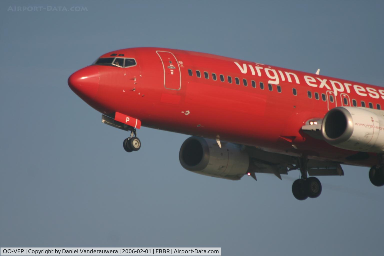 OO-VEP, 1996 Boeing 737-43Q C/N 28489, arrival of flight TV783 to rwy 25L