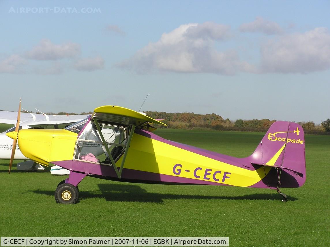 G-CECF, 2006 Just Aircraft Escapade Jabiru (3) C/N BMAA/HB/496, Escapade visiting Sywell