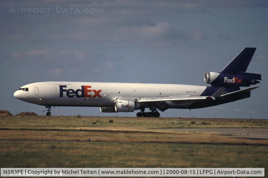 N583FE, 1991 McDonnell Douglas MD-11F C/N 48421, Fedex evening flight
