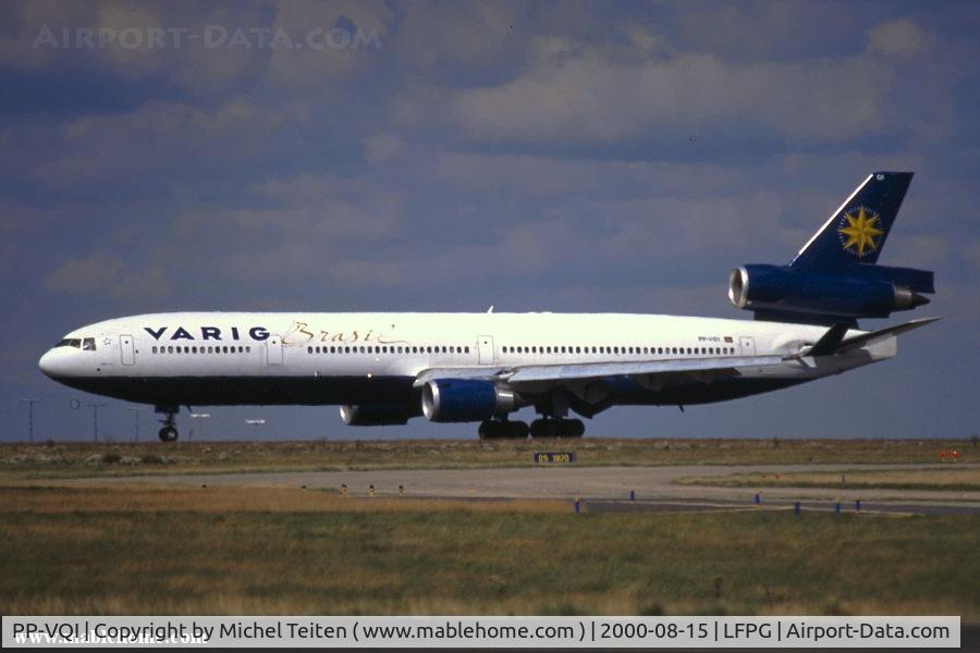 PP-VQI, 1996 McDonnell Douglas MD-11 C/N 48753, Varig flight from Brazil to Paris just landed