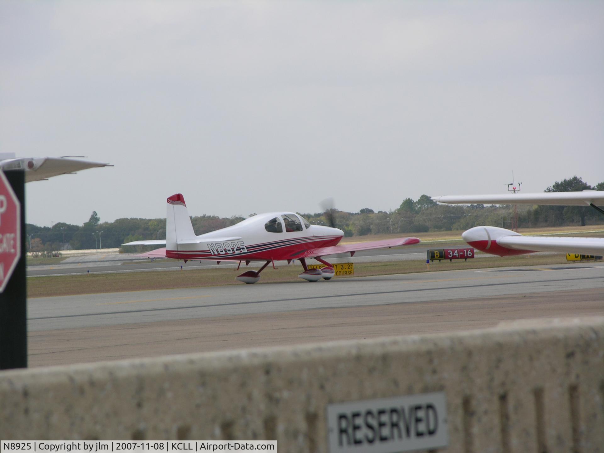 N8925, 2006 Vans RV-10A C/N 003, Easterwood Airport, College Station, TX