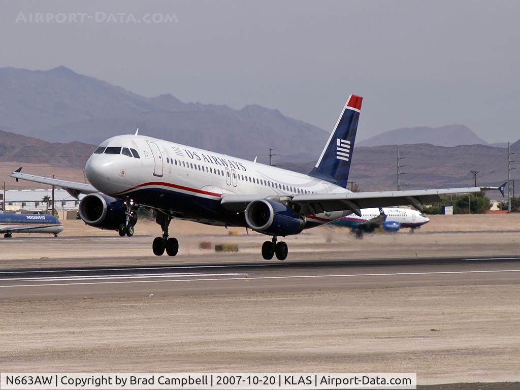 N663AW, 2001 Airbus A320-232 C/N 1419, US Airways / 2001 Airbus Industrie A320-232
