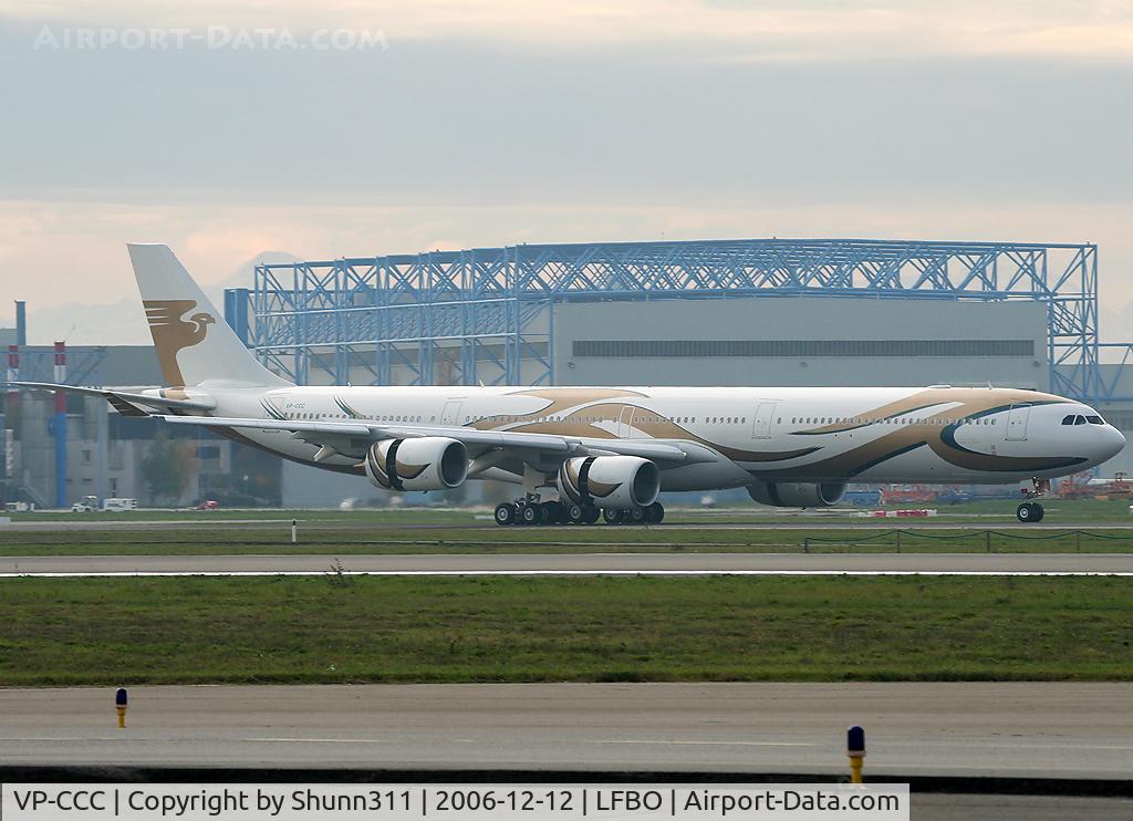 VP-CCC, 2006 Airbus A340-642 C/N 779, Arriving from ZRH rwy 32L