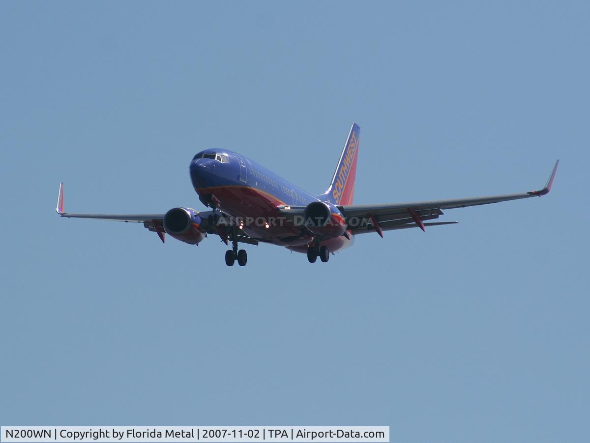 N200WN, 2005 Boeing 737-7H4 C/N 32482, Southwest