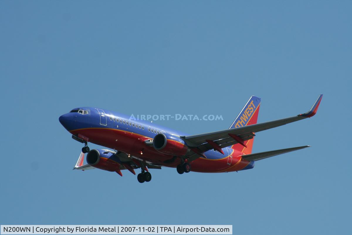 N200WN, 2005 Boeing 737-7H4 C/N 32482, Southwest