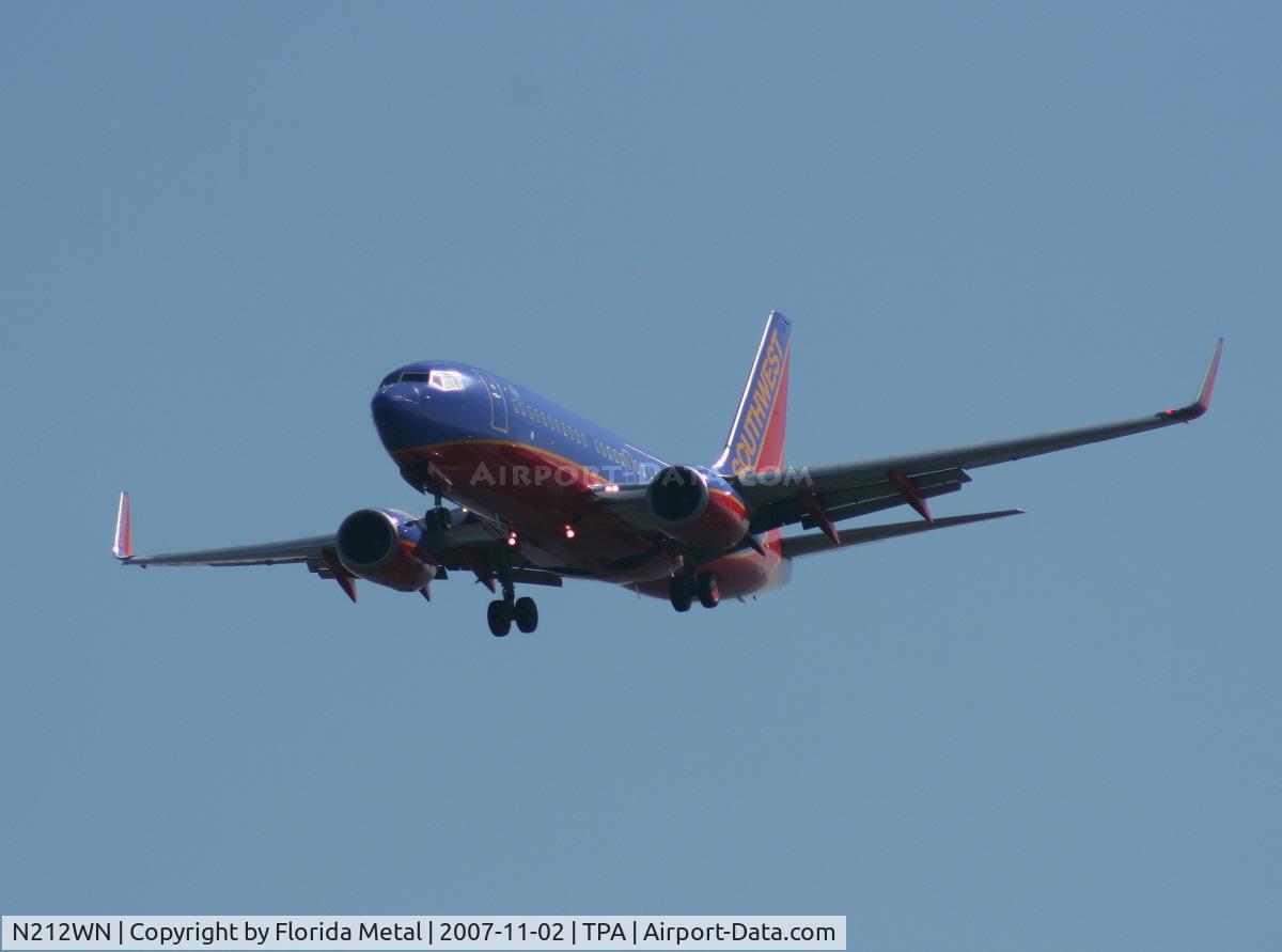 N212WN, 2005 Boeing 737-7H4 C/N 32485, Southwest