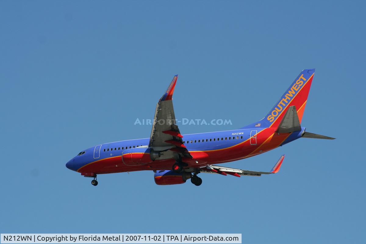 N212WN, 2005 Boeing 737-7H4 C/N 32485, Southwest