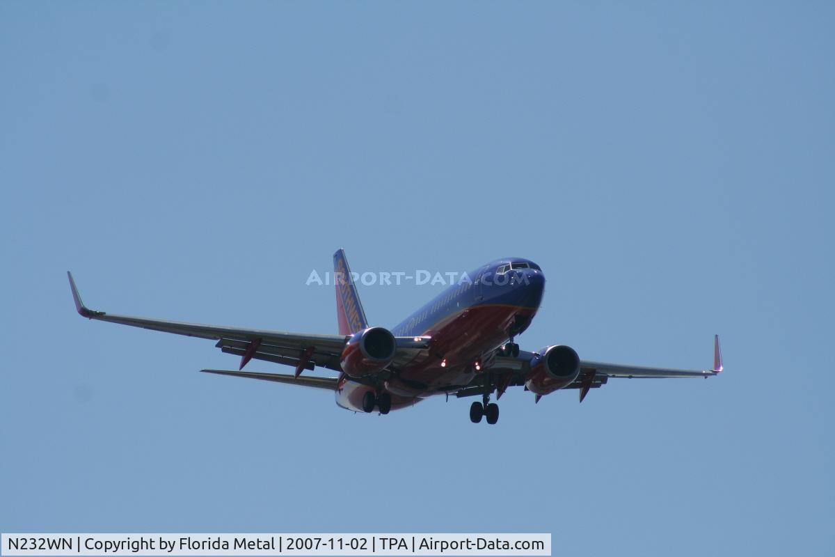 N232WN, 2006 Boeing 737-7H4 C/N 32500, Southwest