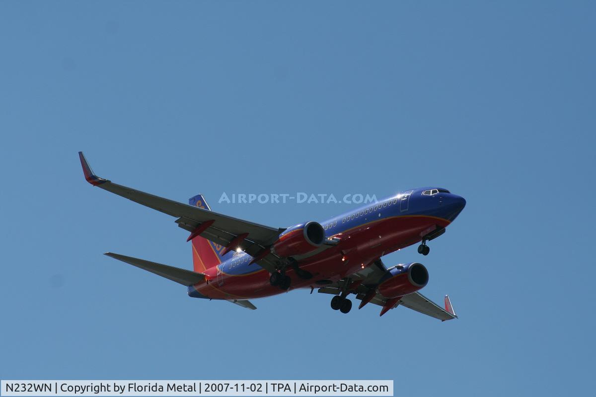 N232WN, 2006 Boeing 737-7H4 C/N 32500, Southwest