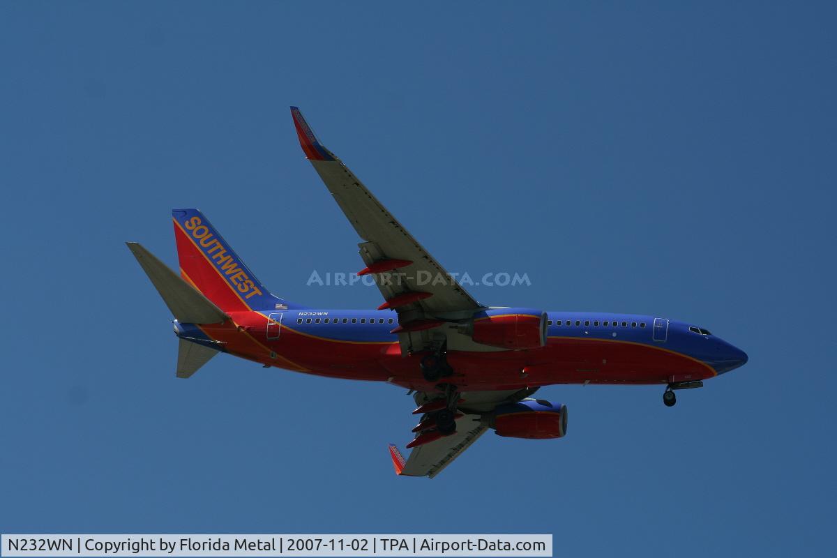 N232WN, 2006 Boeing 737-7H4 C/N 32500, Southwest