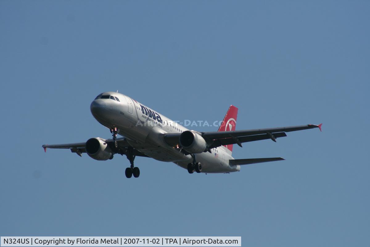 N324US, 1992 Airbus A320-211 C/N 273, Northwest