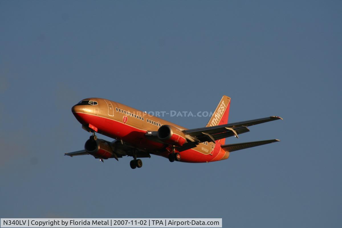 N340LV, 1987 Boeing 737-3K2 C/N 23738, Southwest