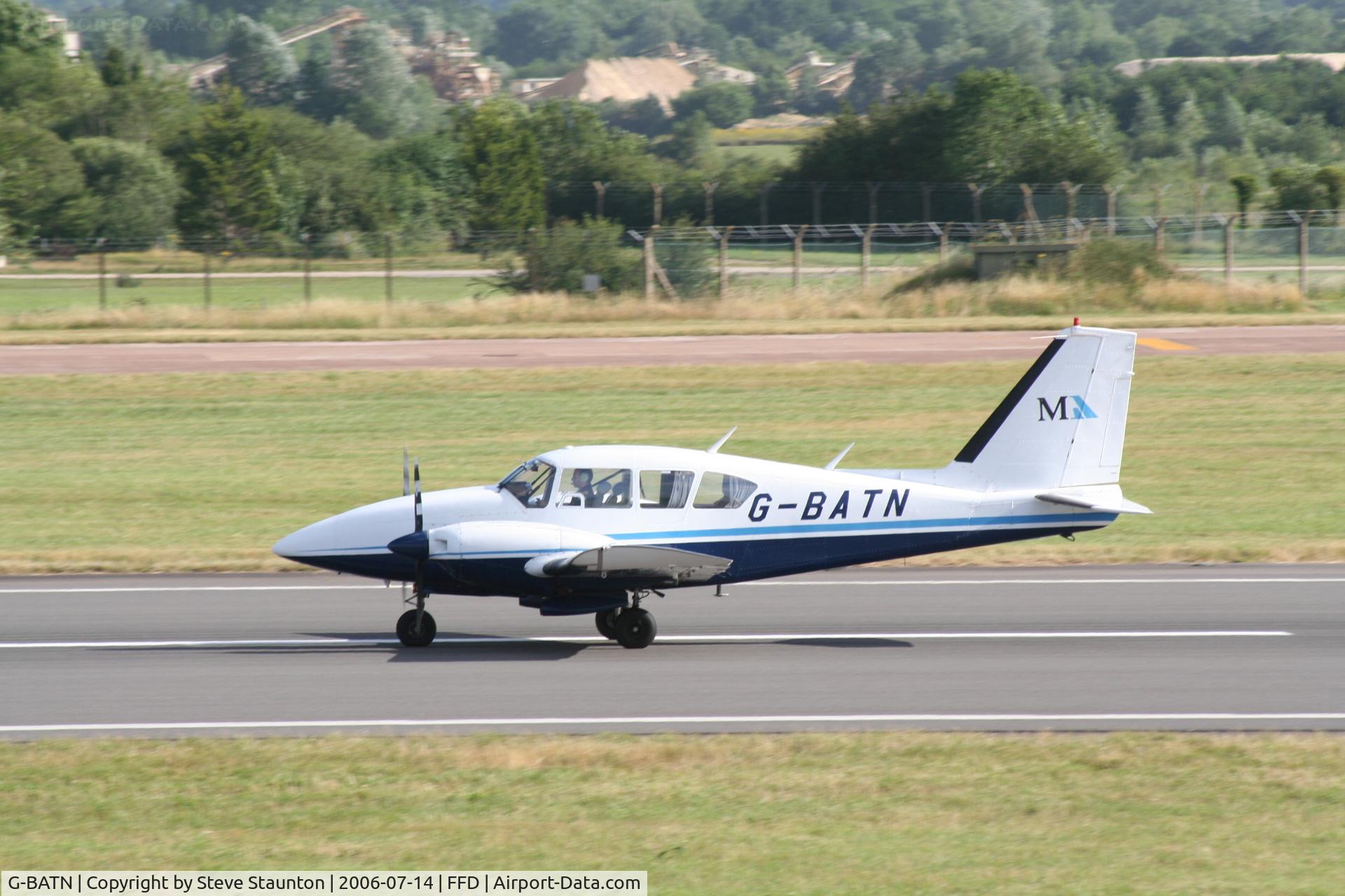 G-BATN, 1973 Piper PA-23-250 Aztec C/N 27-7304987, Royal International Air Tattoo 2006