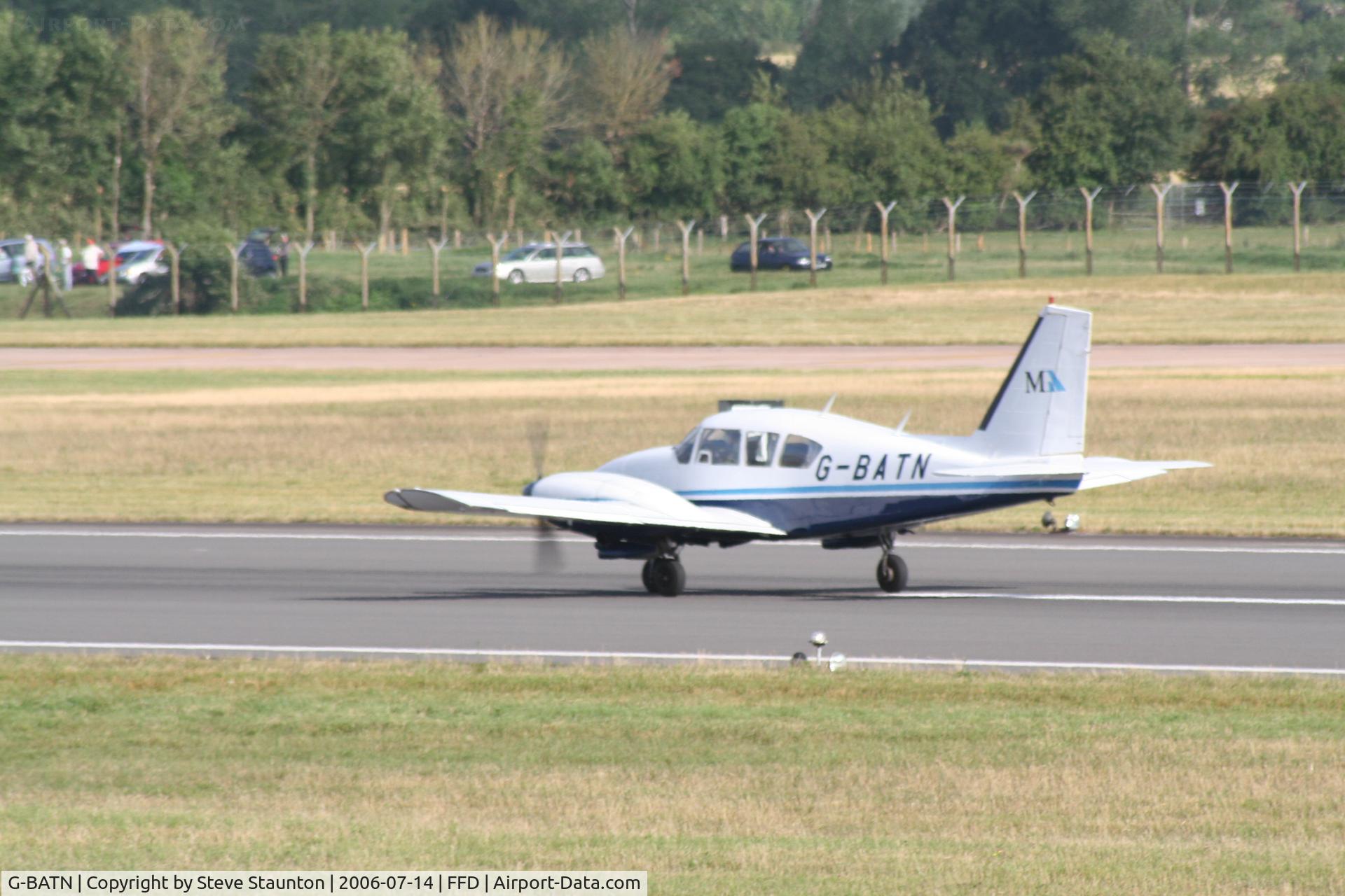 G-BATN, 1973 Piper PA-23-250 Aztec C/N 27-7304987, Royal International Air Tattoo 2006