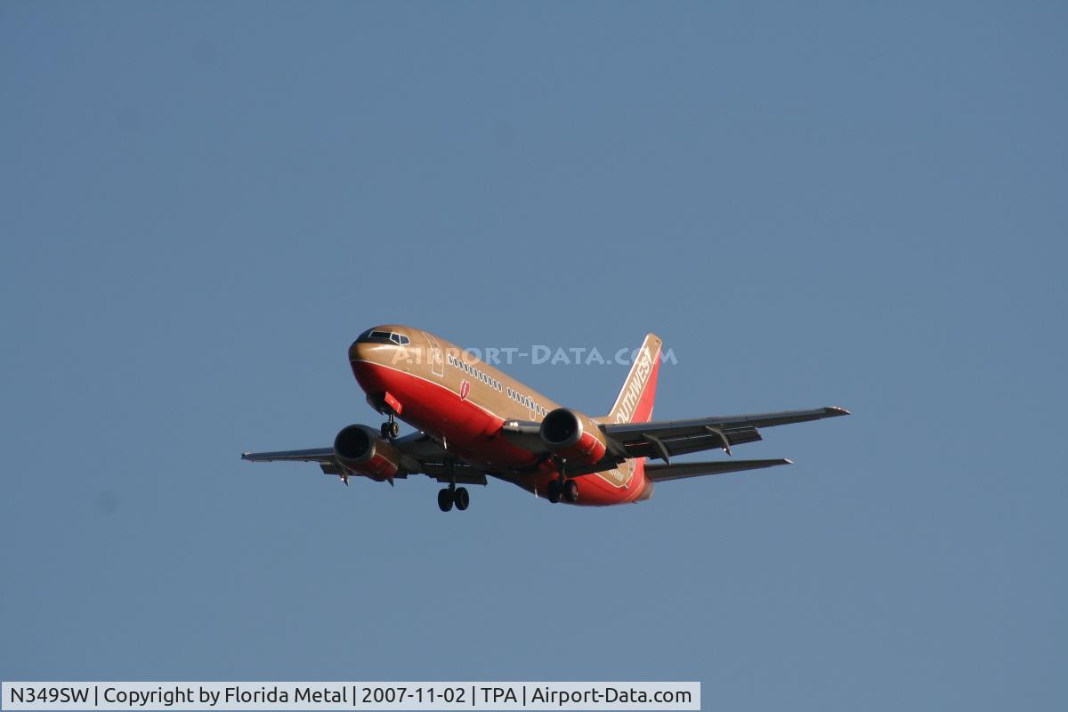 N349SW, 1989 Boeing 737-3H4 C/N 24408, Southwest