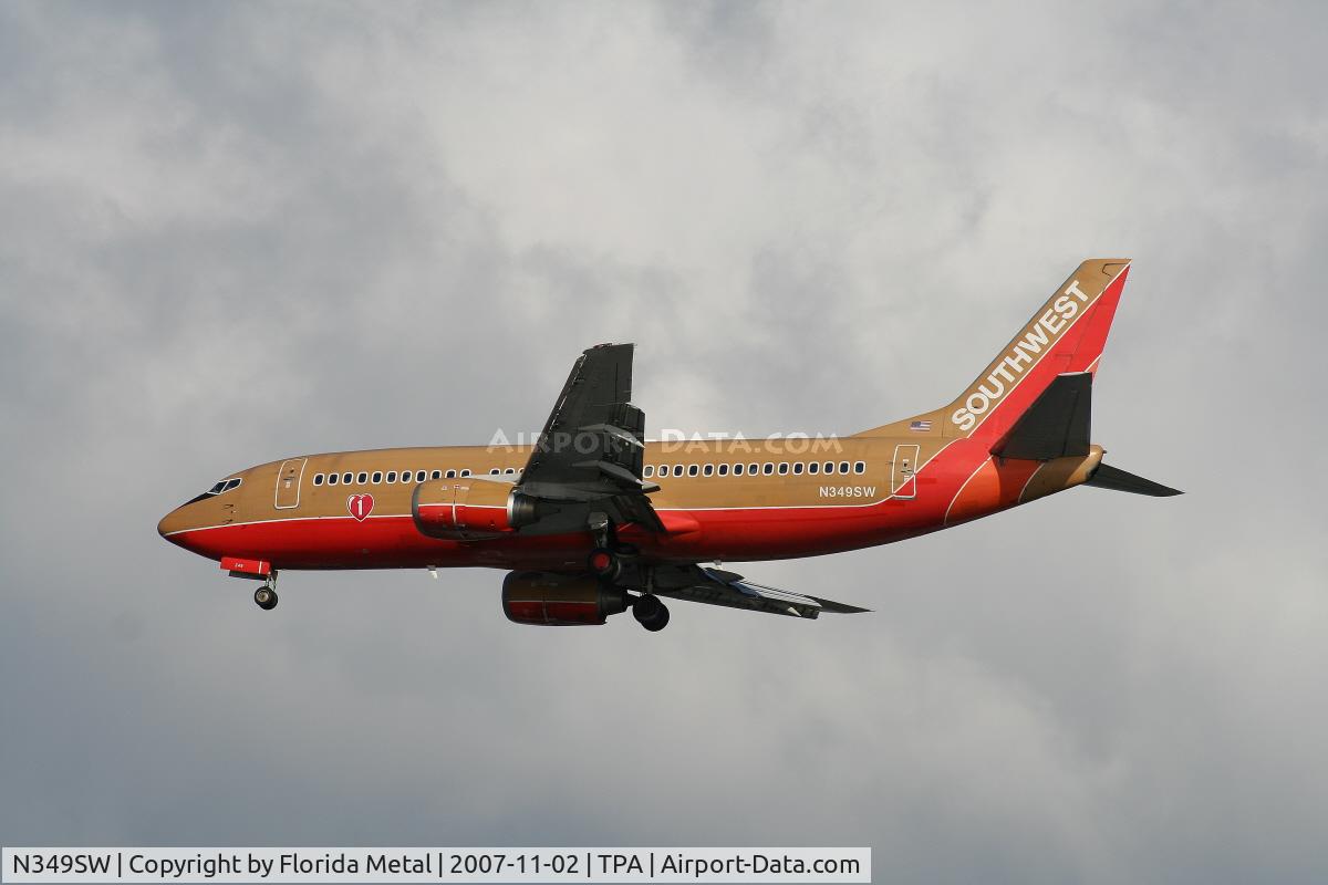 N349SW, 1989 Boeing 737-3H4 C/N 24408, Southwest