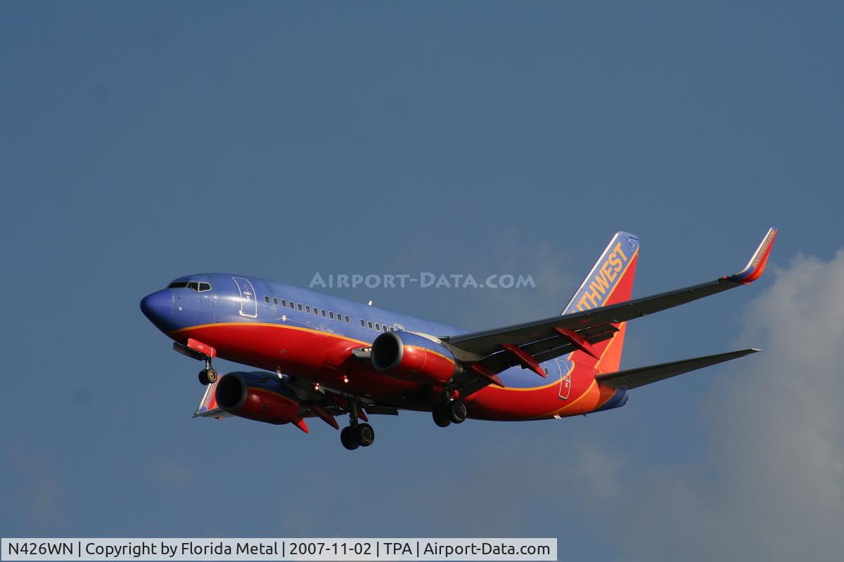 N426WN, 2002 Boeing 737-7H4 C/N 29830, Southwest