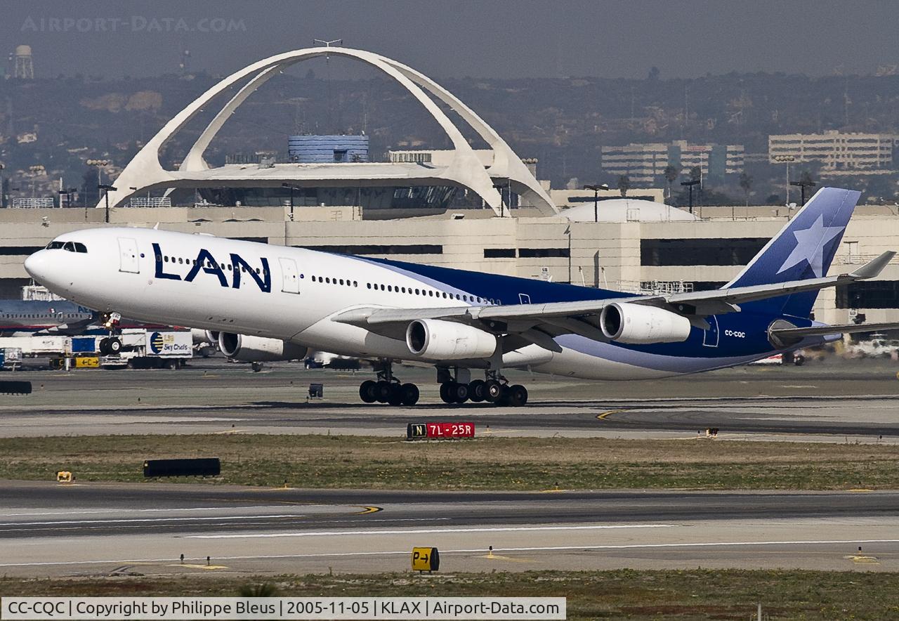 CC-CQC, 2000 Airbus A340-313X C/N 363, Lift off from rwy 25R.