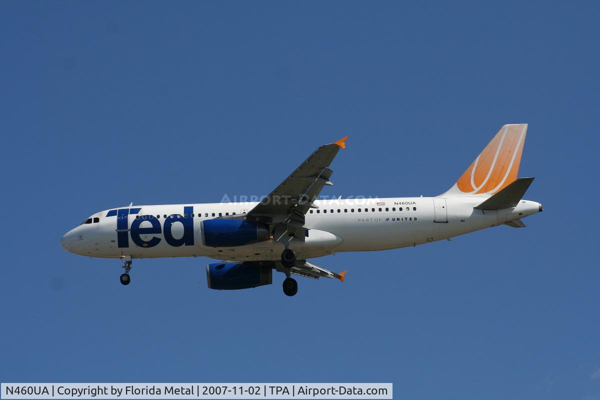 N460UA, 2000 Airbus A320-232 C/N 1248, Ted