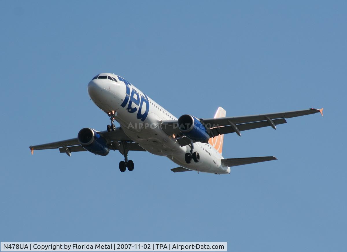 N478UA, 2001 Airbus A320-232 C/N 1533, Ted