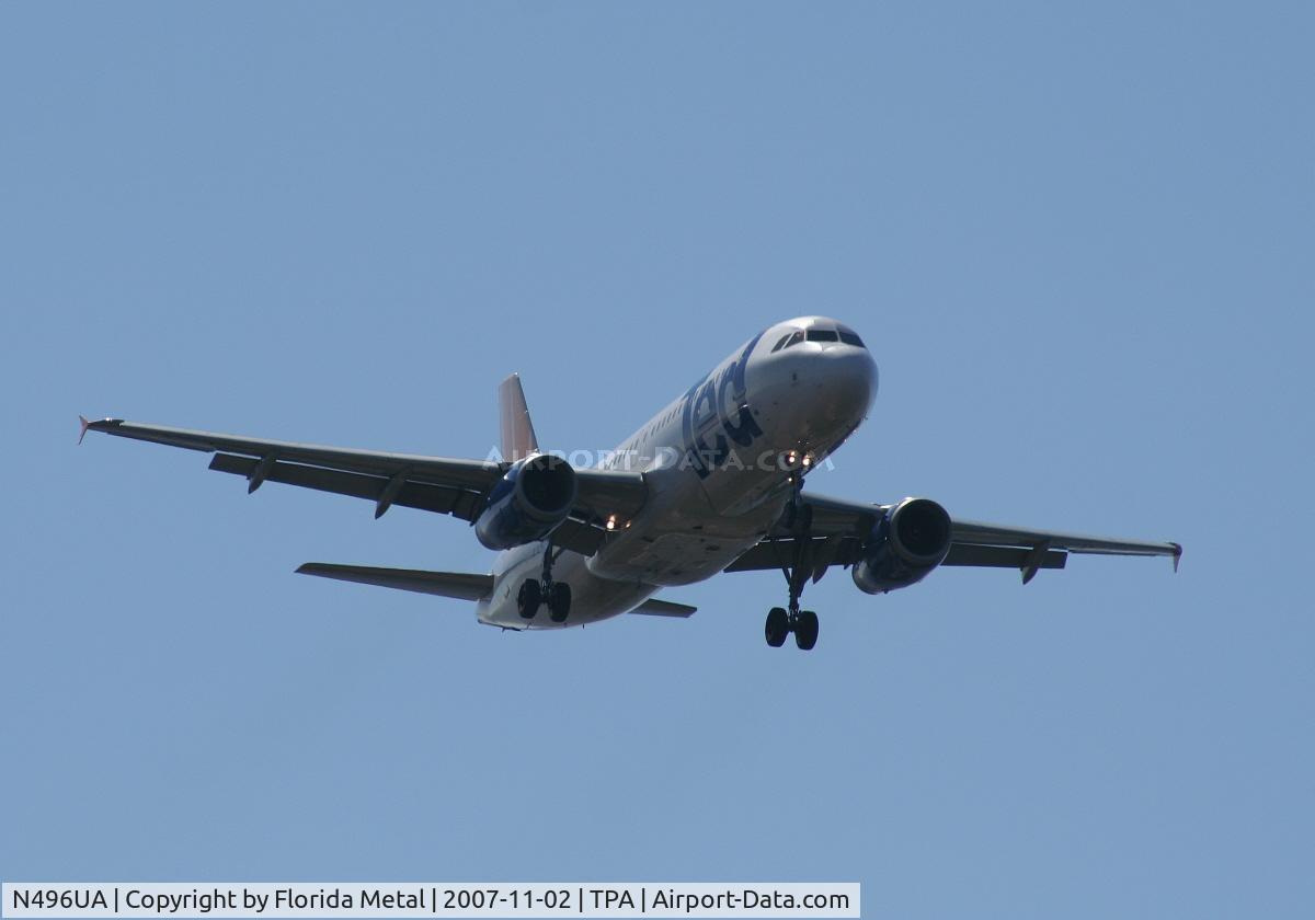 N496UA, 2002 Airbus A320-232 C/N 1845, Ted