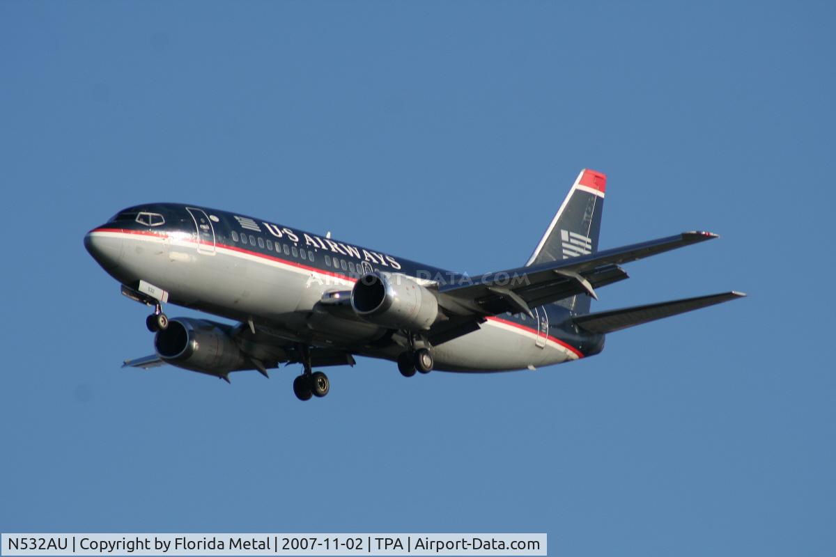 N532AU, 1989 Boeing 737-3B7 C/N 24479, US Airways
