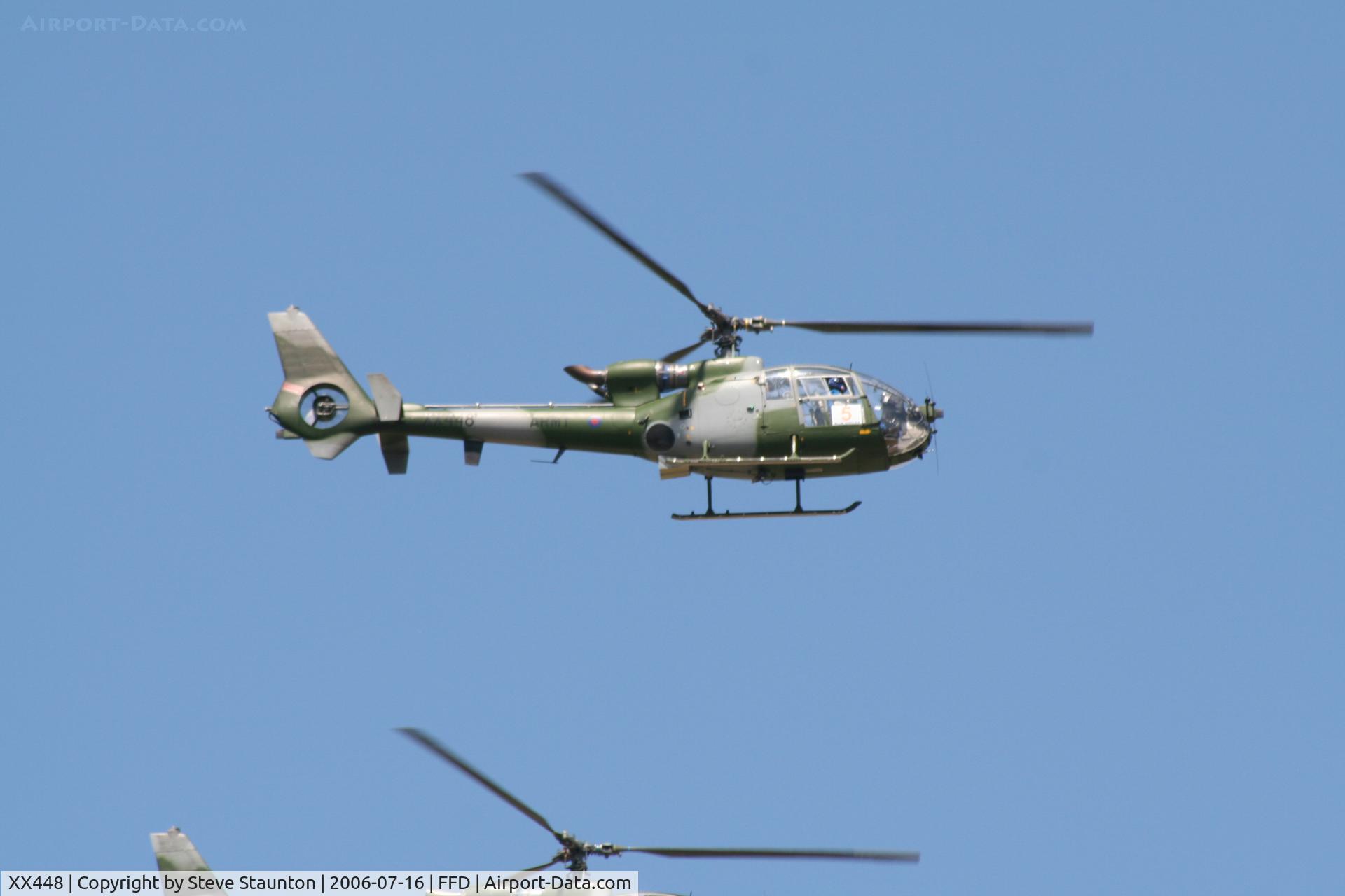 XX448, 1976 Westland SA-341B Gazelle AH1 C/N 1440, Royal International Air Tattoo 2006