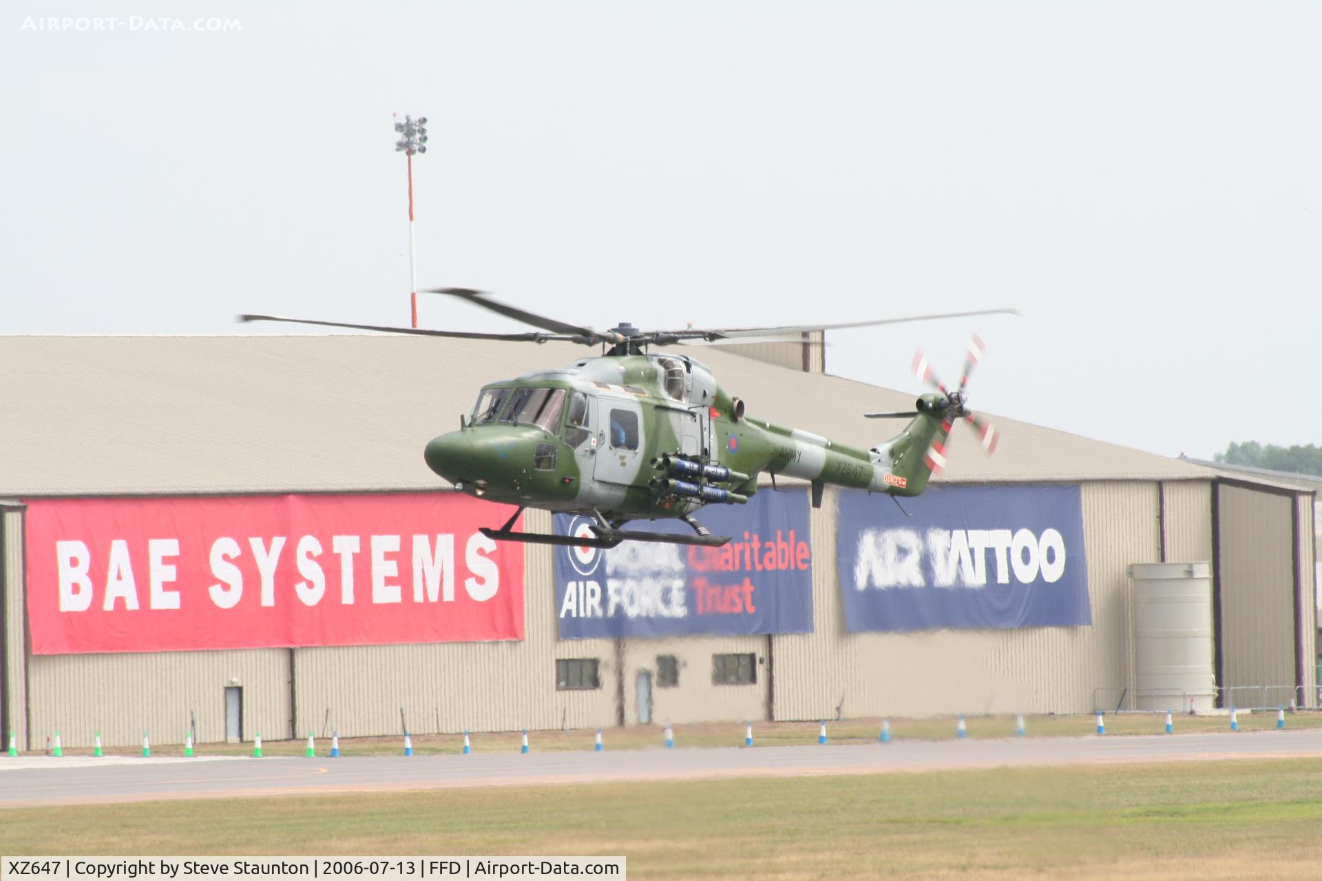XZ647, 1980 Westland Lynx AH.7 C/N 183, Royal International Air Tattoo 2006
