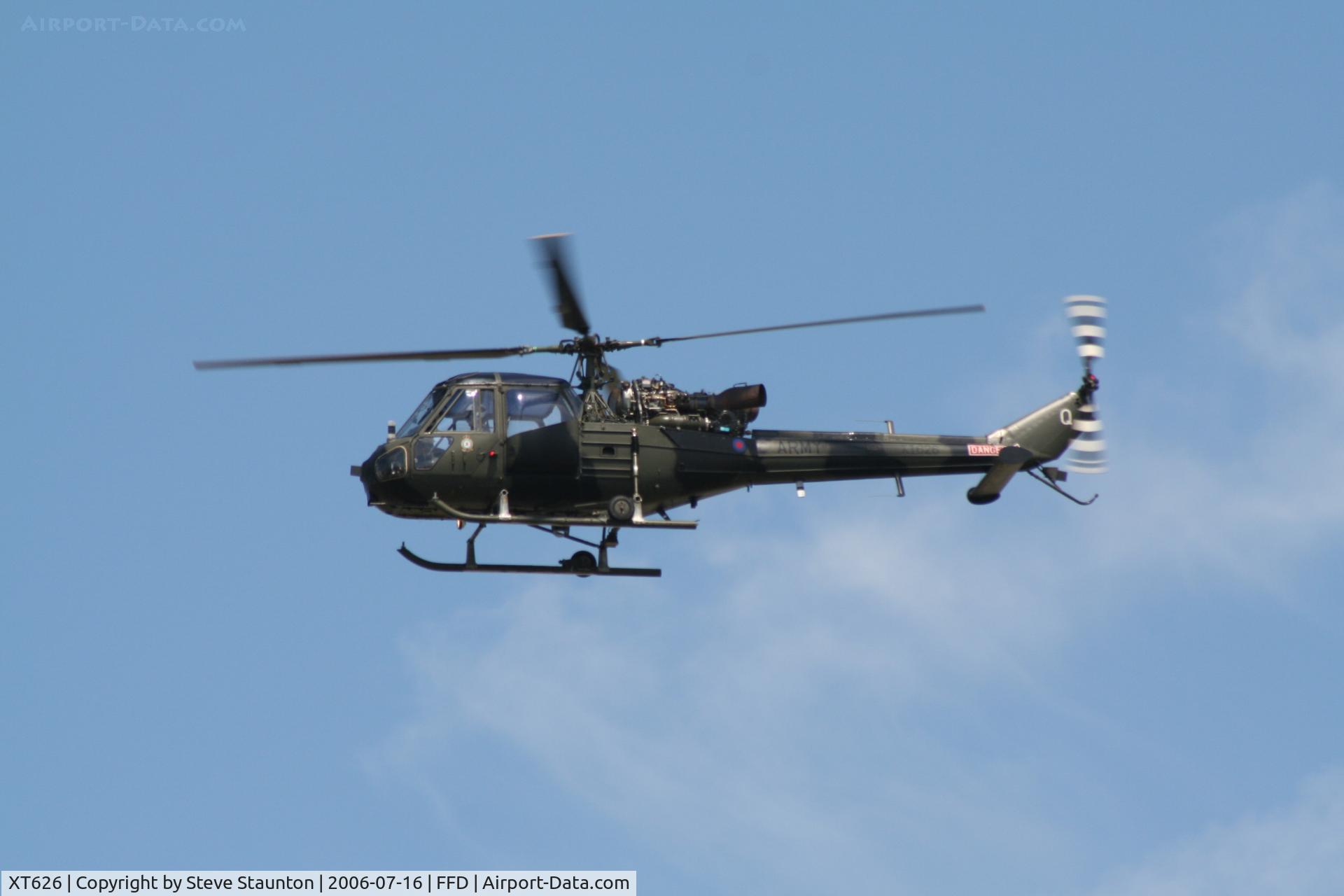 XT626, 1966 Westland Scout AH.1 C/N F9632, Royal International Air Tattoo 2006