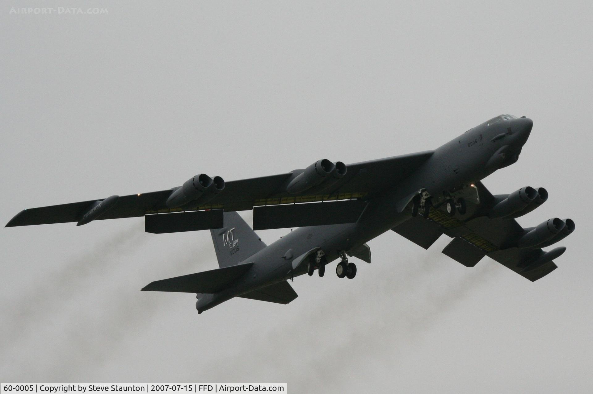 60-0005, 1960 Boeing B-52H Stratofortress C/N 464370, Royal International Air Tattoo 2007