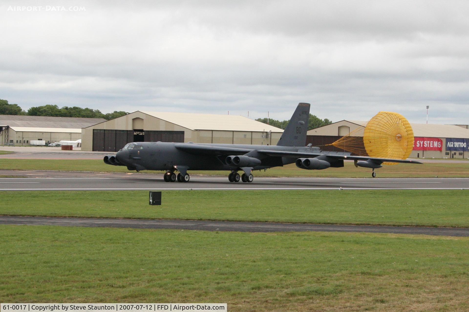 61-0017, 1961 Boeing B-52H Stratofortress C/N 464444, Royal International Air Tattoo 2007