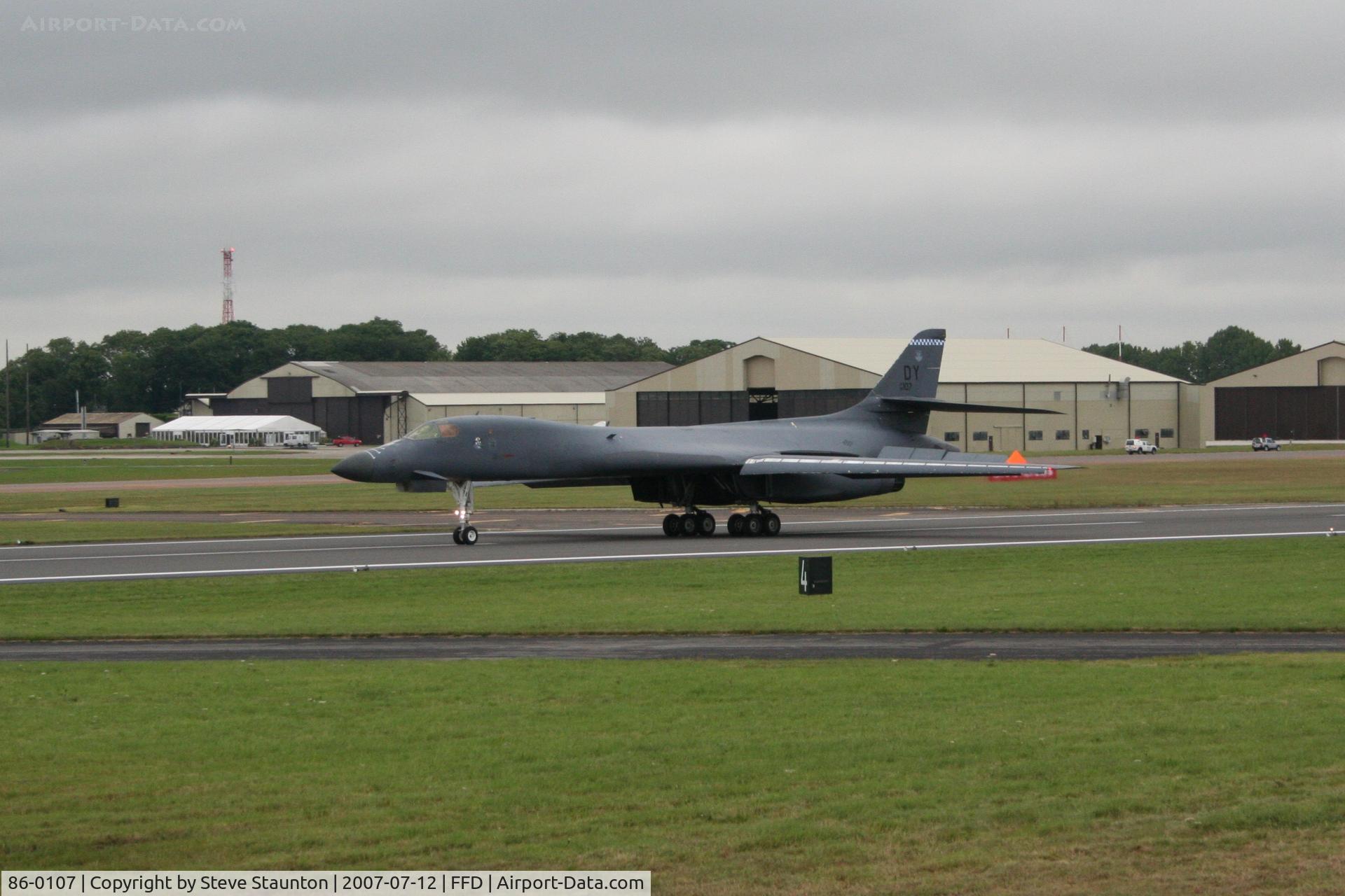 86-0107, 1985 Rockwell B-1B Lancer C/N 67, Royal International Air Tattoo 2007