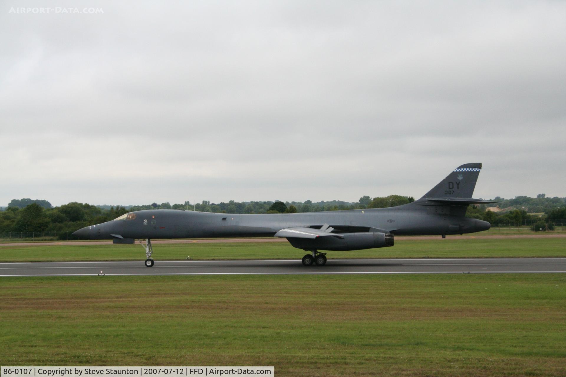 86-0107, 1985 Rockwell B-1B Lancer C/N 67, Royal International Air Tattoo 2007