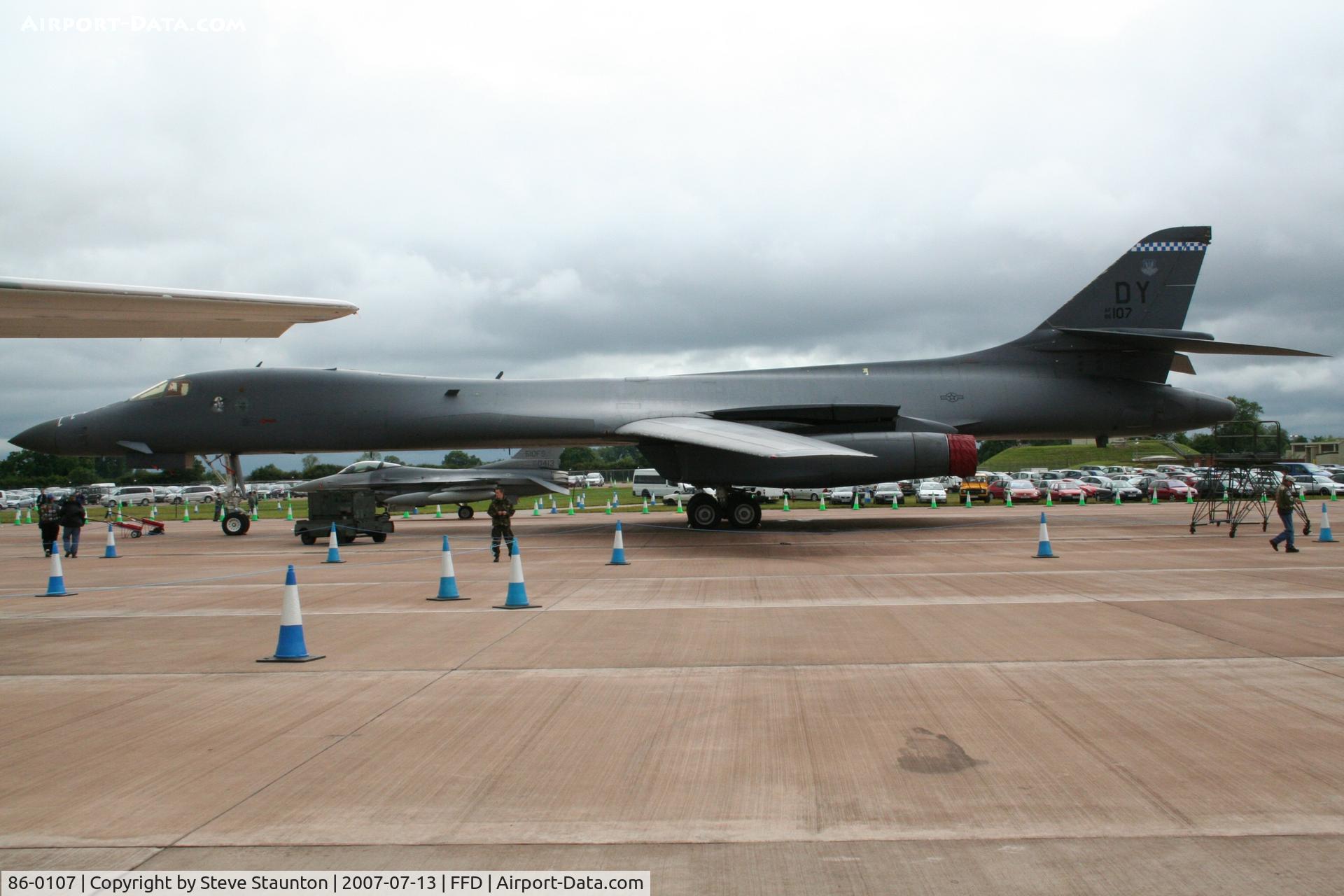86-0107, 1985 Rockwell B-1B Lancer C/N 67, Royal International Air Tattoo 2007