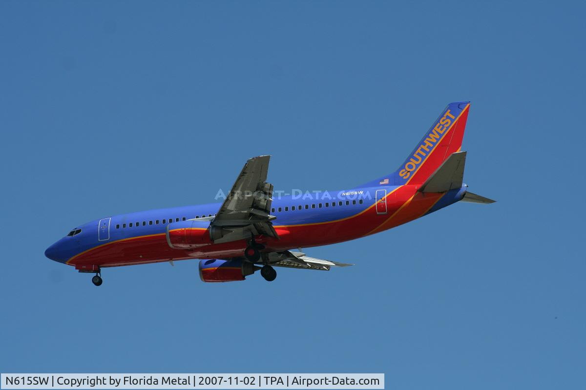 N615SW, 1995 Boeing 737-3H4 C/N 27698, Southwest