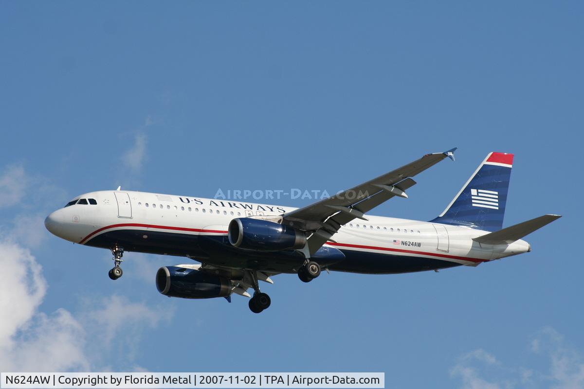 N624AW, 1989 Airbus A320-231 C/N 55, US Airways