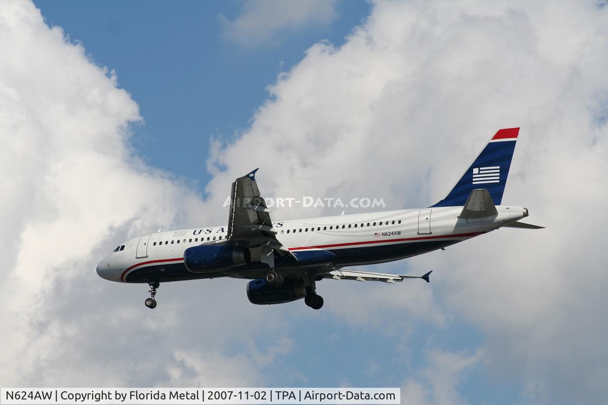 N624AW, 1989 Airbus A320-231 C/N 55, US Airways