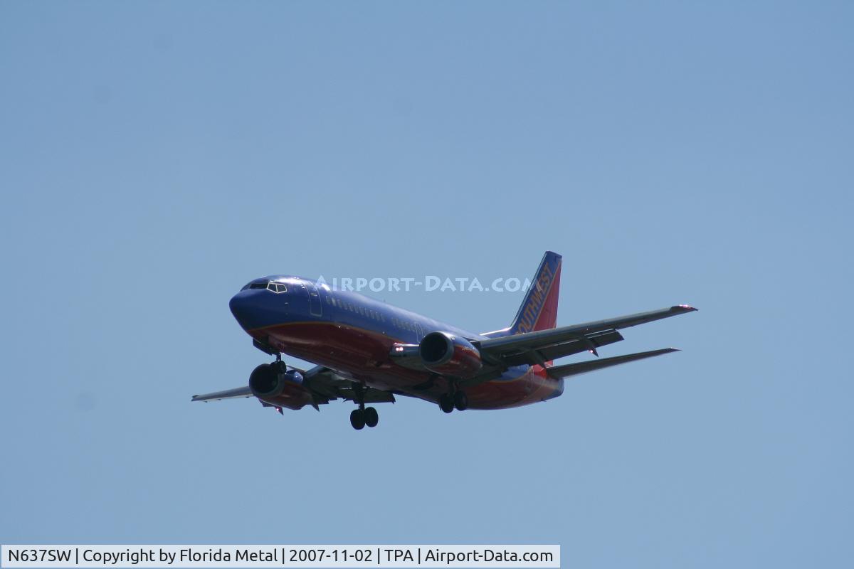 N637SW, 1996 Boeing 737-3H4 C/N 27710, Southwest
