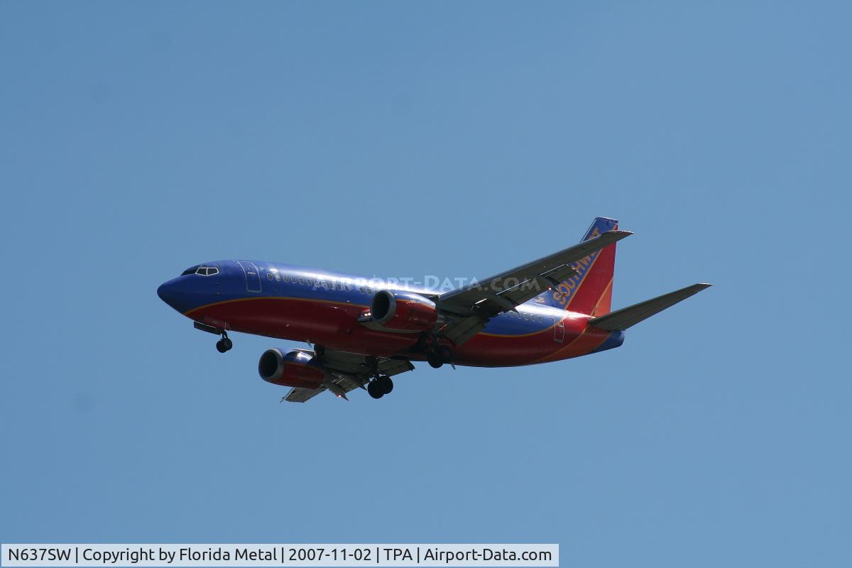 N637SW, 1996 Boeing 737-3H4 C/N 27710, Southwest